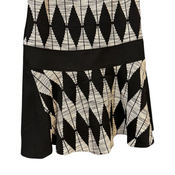 Banana Republic Diamond Jacquard Drop-Waist Dress | Size 8 - Picture 2 of 4